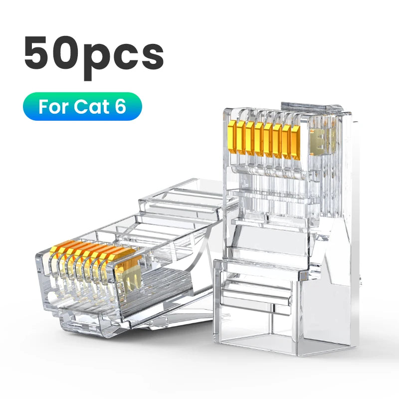 Cat 6 RJ45 Ethernet Network Cable Connector Plugs