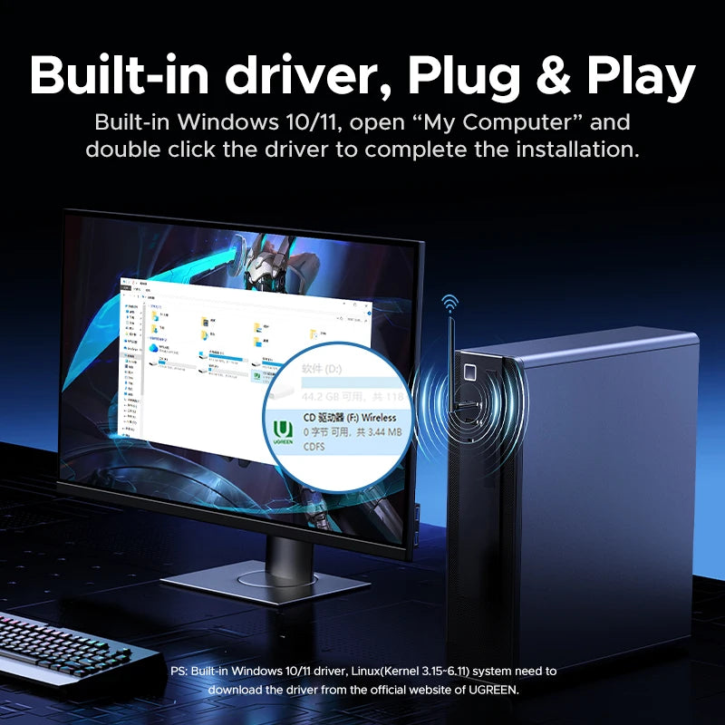 AX900 WiFi 6 and Bluetooth 5.4 USB Dual-Band Wireless Adapter