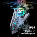 Y12 Pro Bluetooth 5.4 Motorcycle Helmet Intercom Headset 500M