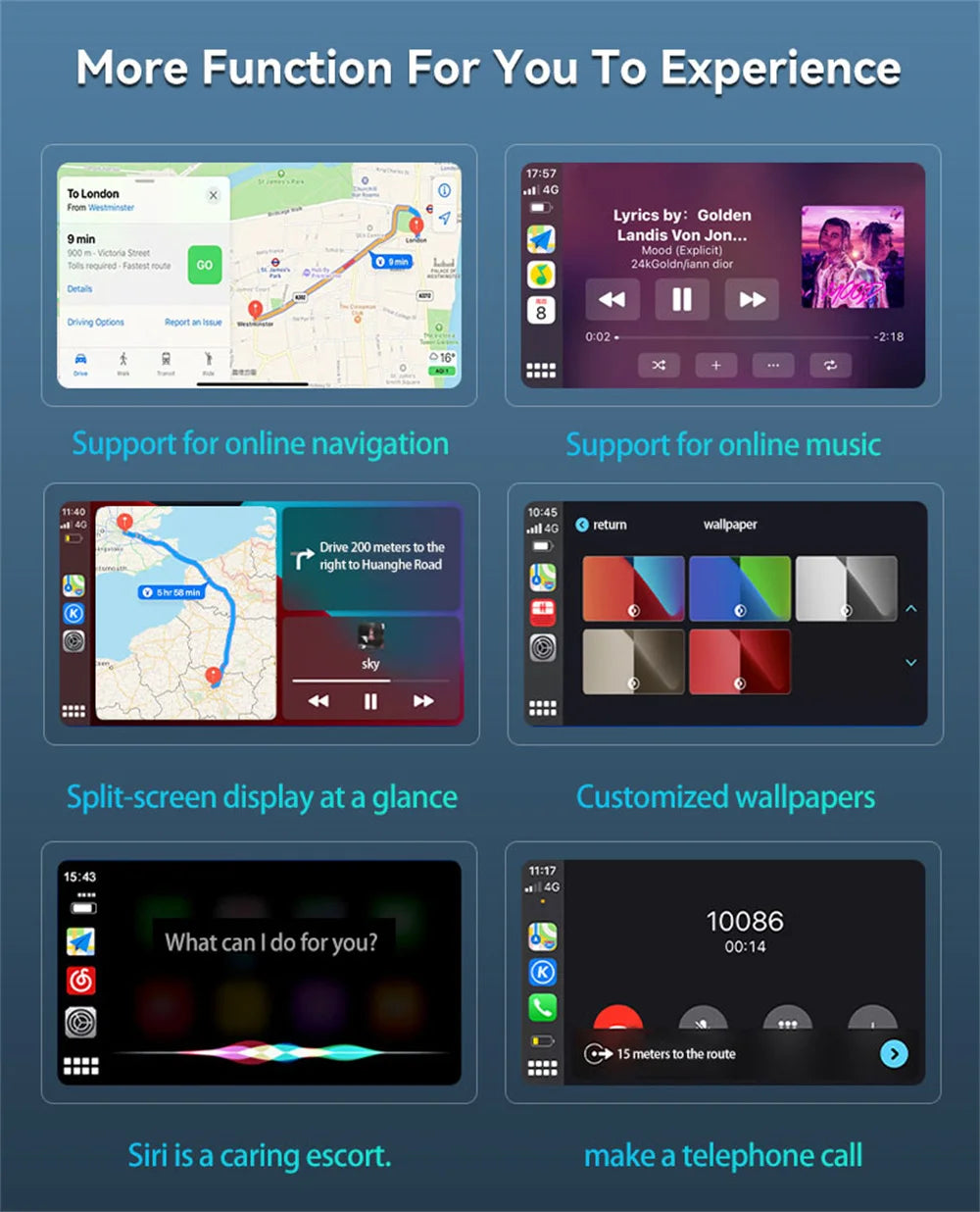 2 in 1 Wireless CarPlay and Android Auto Adapter 5.8Ghz Bluetooth 5.0