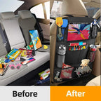Car Seat Back Organizer with Tablet Holder and Storage Pockets