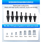 M3-M12 Hand Rivet Nut Tool Kit with 110-Piece Assortment