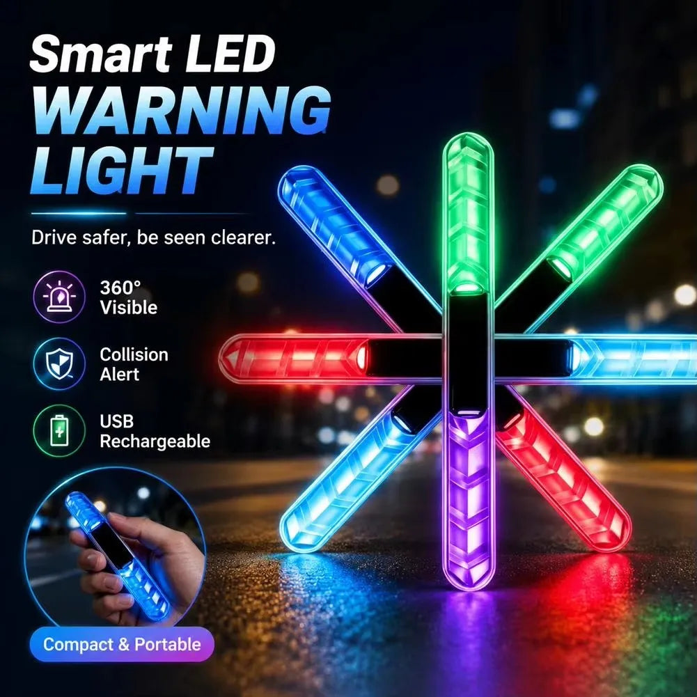 Solar LED Car Door Anti-Collision Warning Light