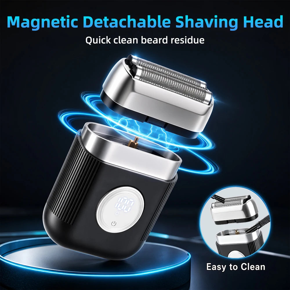 Portable Electric Foil Shaver for Men Wet and Dry Use - 3