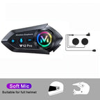 Y12 Pro Bluetooth 5.4 Motorcycle Helmet Intercom Headset 500M