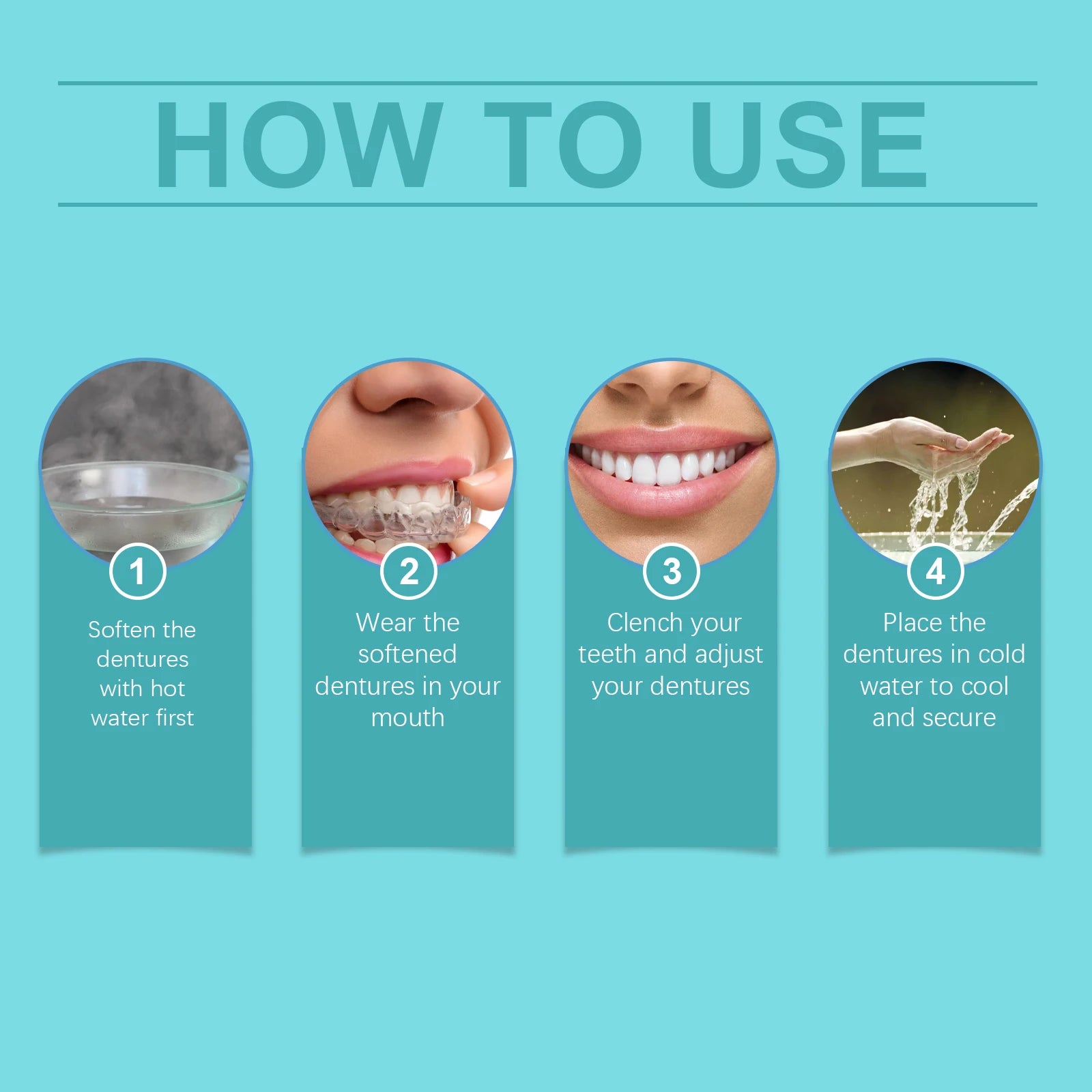 Adjustable Snap-On Dentures for Missing Teeth Repair - 12