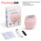 Electric Rechargeable Foil Shaver for Women Body Hair Removal