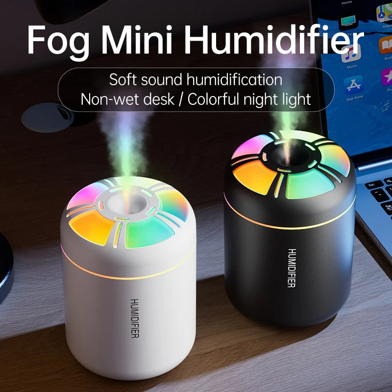 Ultrasonic Portable Mini USB Air Humidifier with RGB LED Light