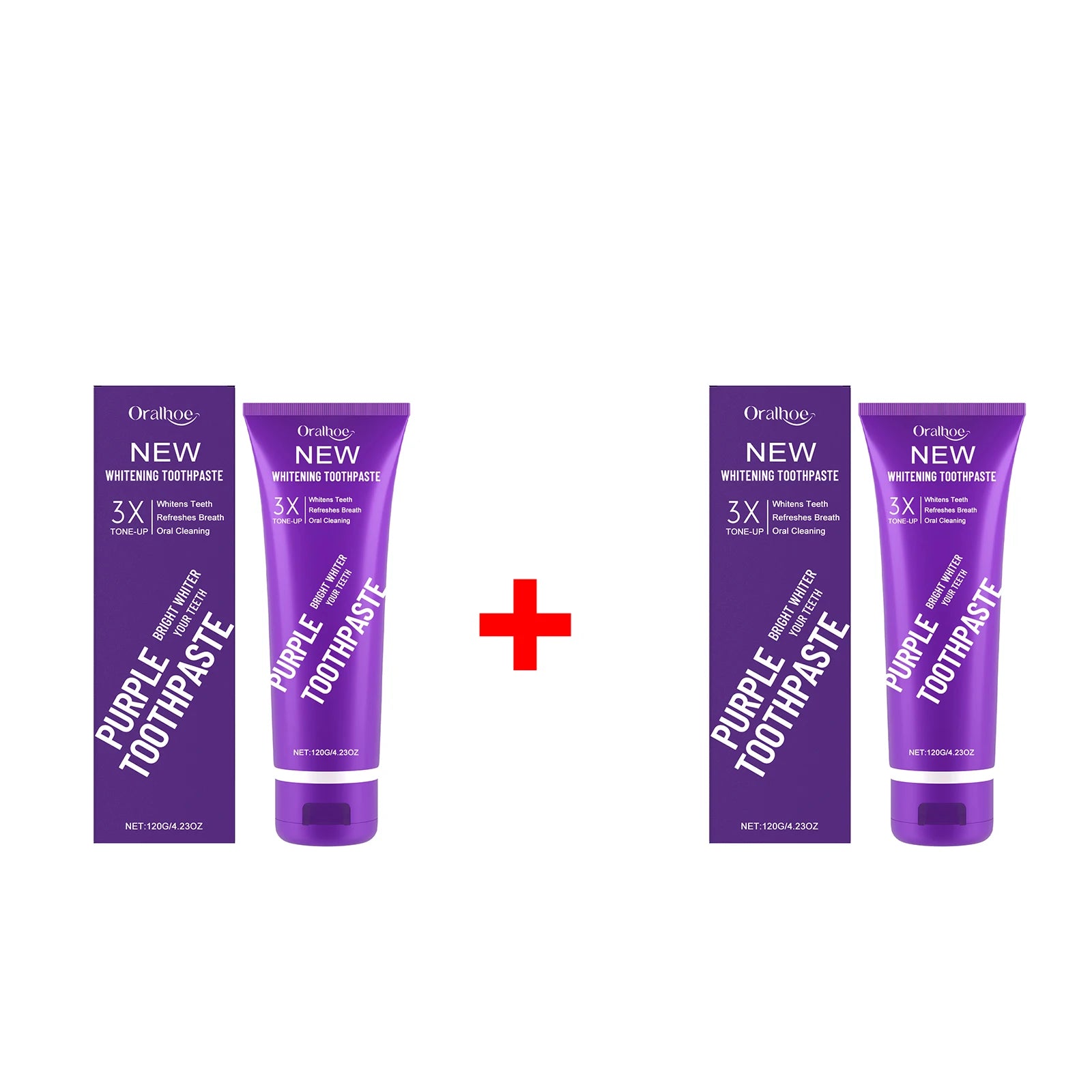 Purple Teeth Whitening Toothpaste for Stain Removal - 14