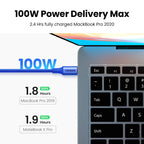 100W USB-C to USB-C Fast Charging and Data Cable
