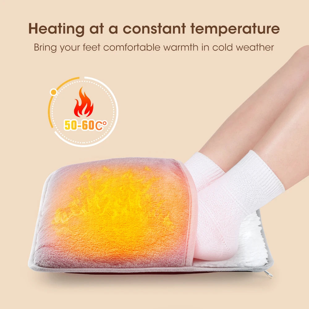 Electric Heated Foot Warmer with Adjustable Heat and Timer