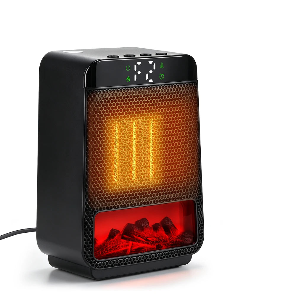Portable PTC Ceramic Space Heater with Ambient Flame Light - 30