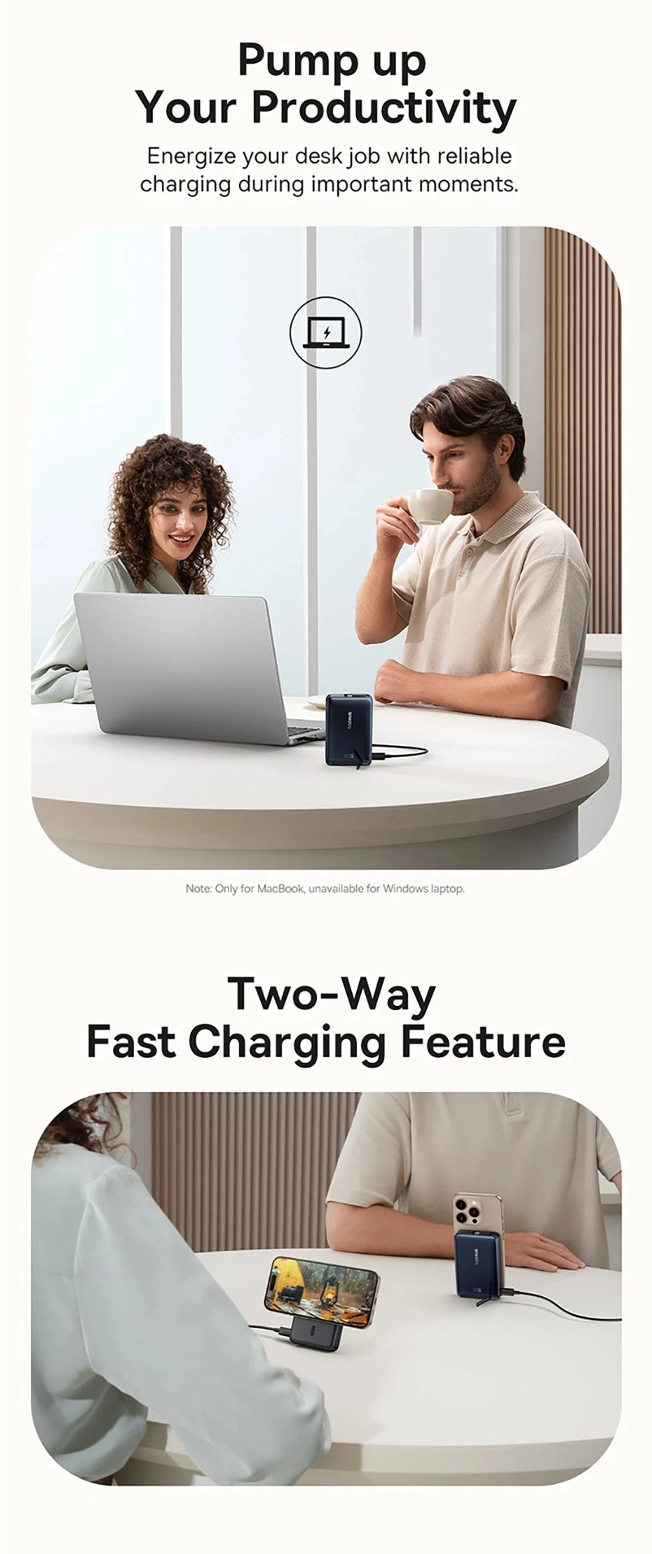 10000mAh Magnetic Wireless Power Bank with 45W Fast Charging - 16