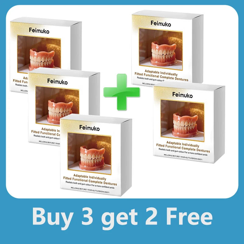Temporary Cosmetic Denture Set for Smile Enhancement