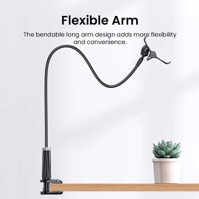 Flexible Gooseneck Phone Holder for Desk and Bed