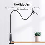 Flexible Gooseneck Phone Holder for Desk and Bed