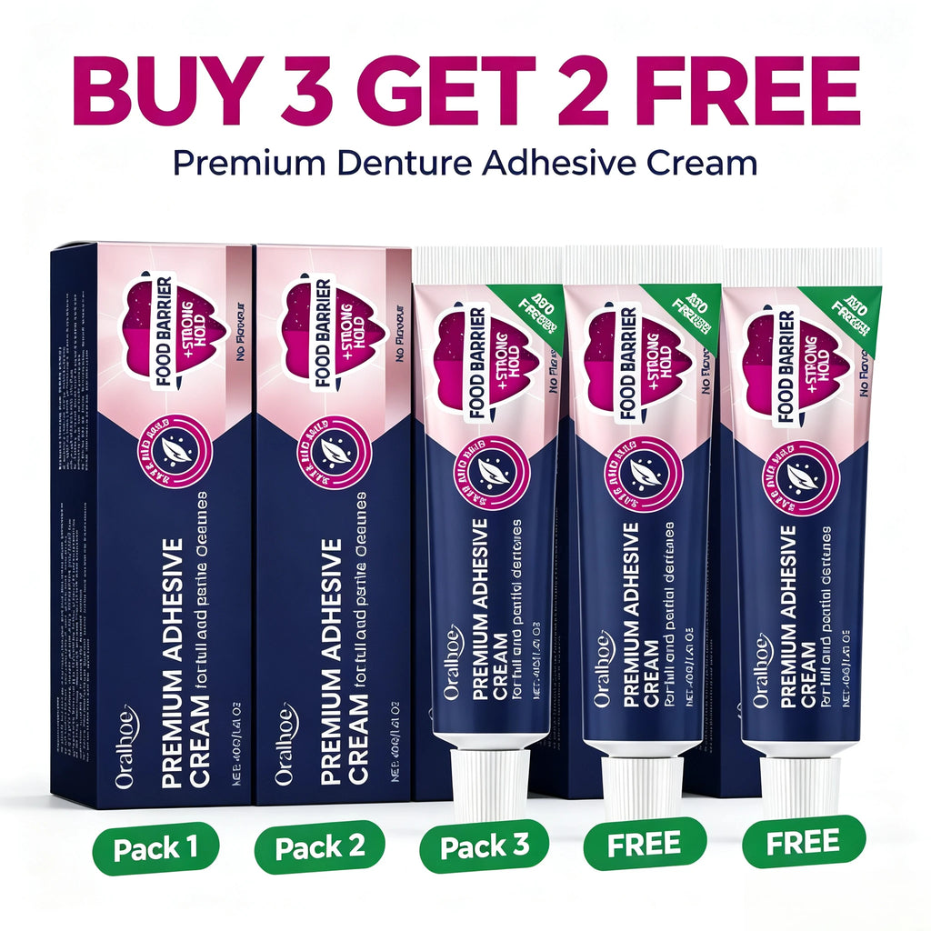 Strong Hold Denture Adhesive Cream with Food Barrier
