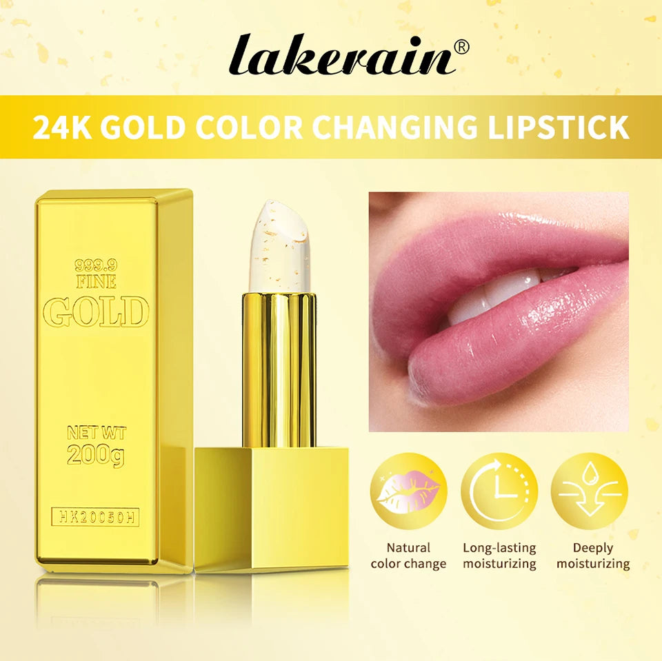24K Gold Color-Changing Moisturizing Lip Balm - 7