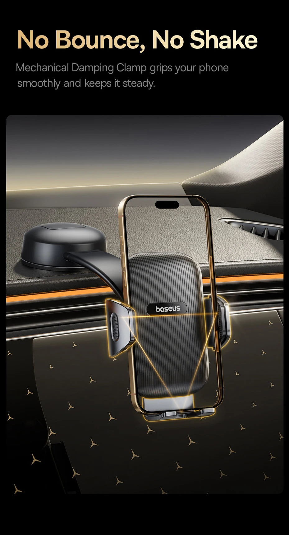 Foldable Dashboard Suction Cup Car Phone Mount - 9