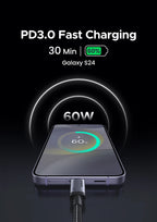 60W USB-C to USB-C Fast Charging and Data Sync Cable