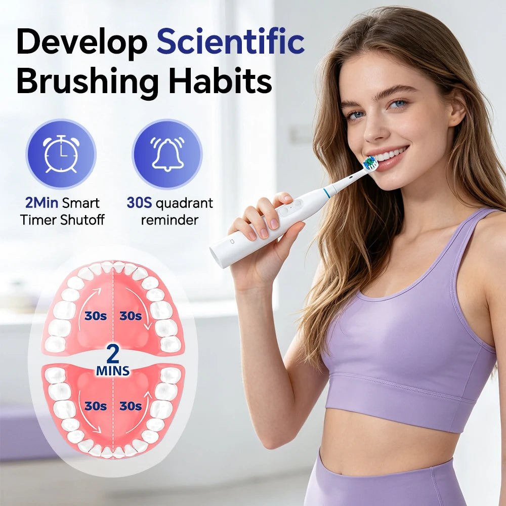 Rechargeable Rotating Electric Toothbrush with 5 Modes - 6