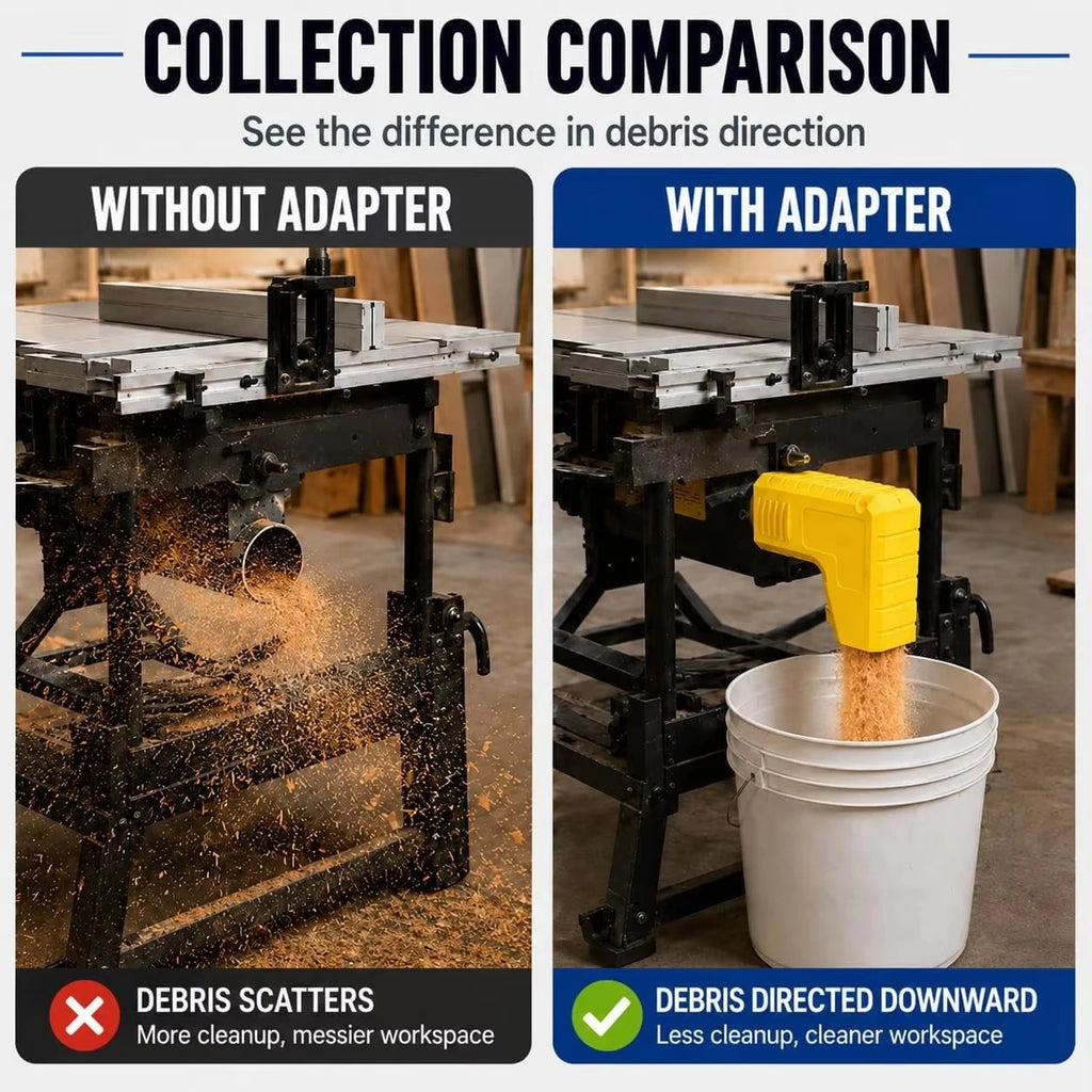 2.05-Inch Table Saw Dust Collection Adapter