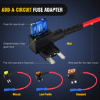 10pcs Car Fuse Holder Circuit Tap Adapter Micro Mini Standard Size
