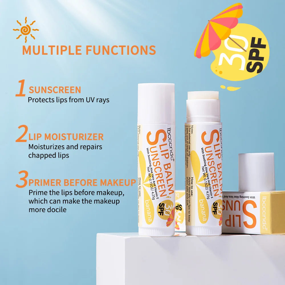 SPF 30 Sunscreen Moisturizing Lip Balm for UV Protection