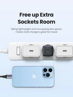 45W Dual USB-C GaN Fast Wall Charger for Smartphones and Tablets