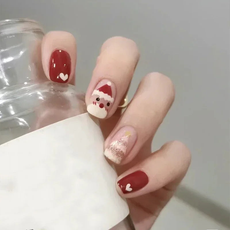 Christmas Semi-Cured Gel Nail Wrap Stickers