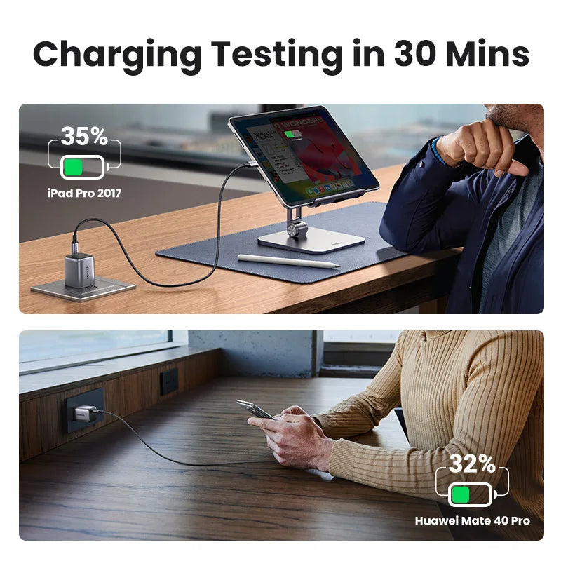 30W GaN USB-C Fast Charger with 100W Charging Cable