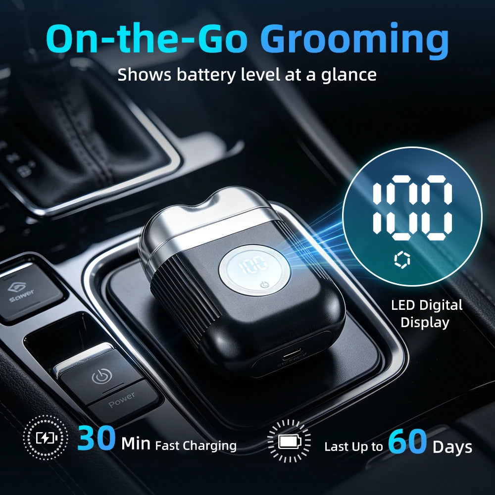 Portable Electric Foil Shaver for Men Wet and Dry Use