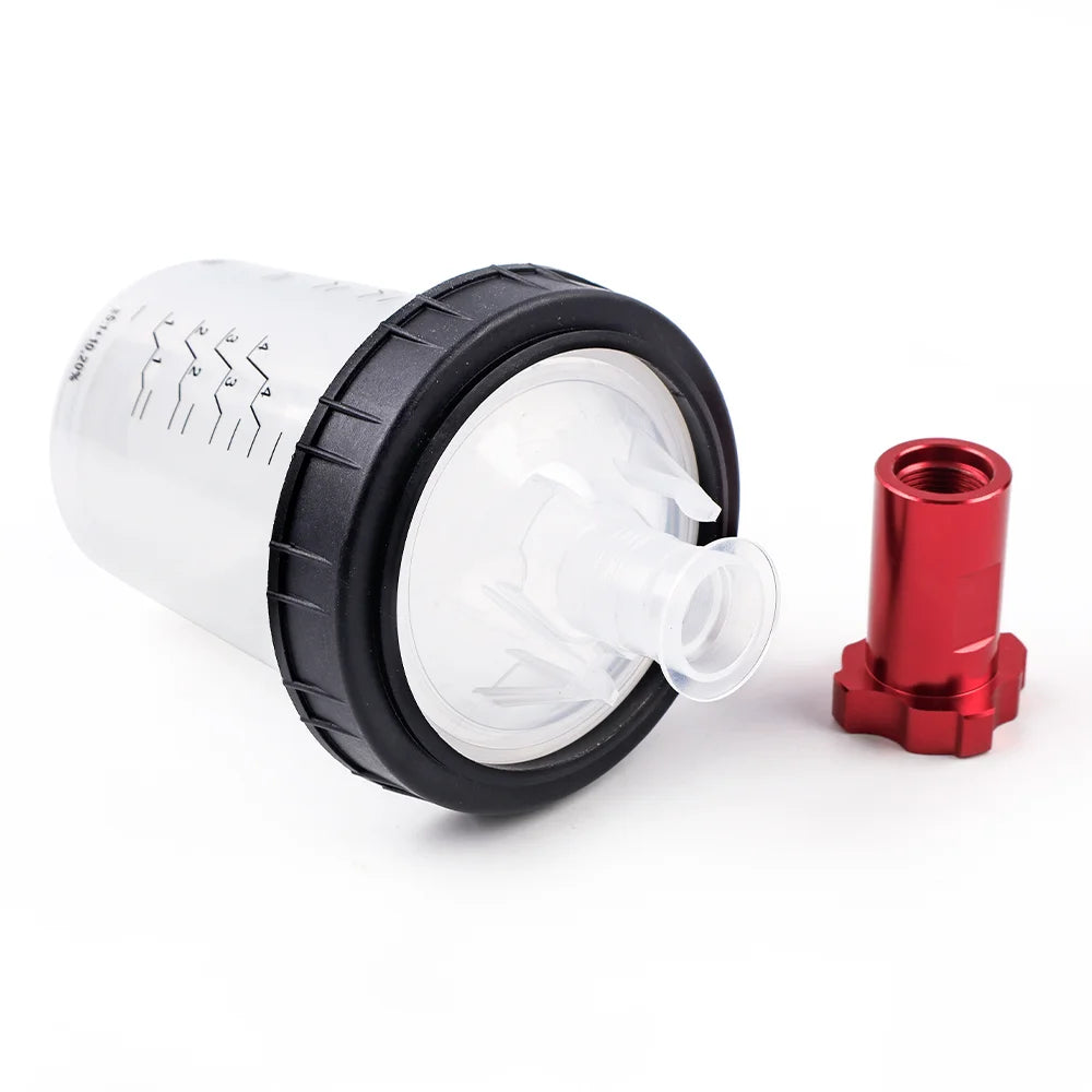 Disposable Paint Mixing Cup System with 14mm Spray Gun Adapter