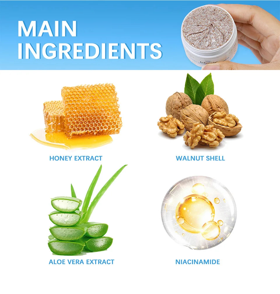 Honey Walnut Facial Exfoliating Scrub and Face Mask - 11