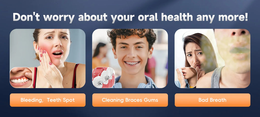 Electric Toothbrush and Water Flosser Oral Care Combo
