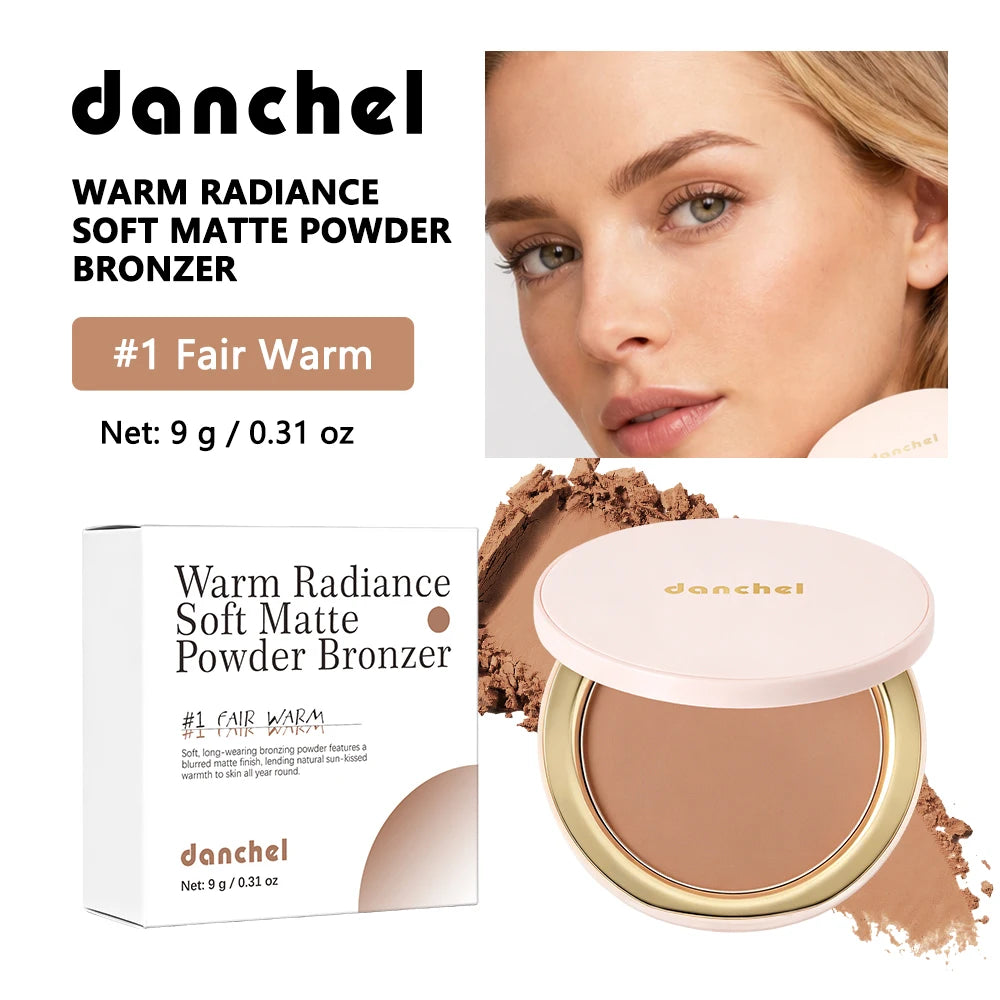 Soft Matte Bronzer Powder for Natural Face Contouring