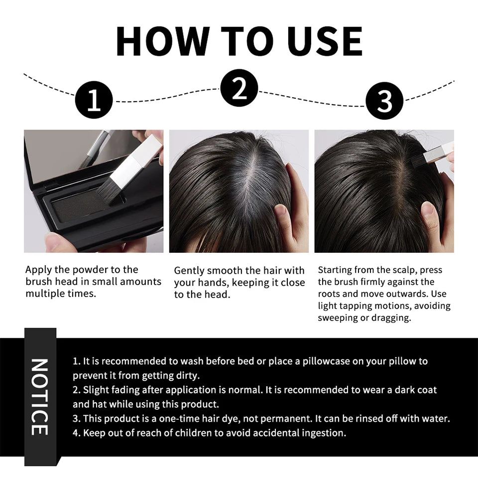Waterproof Hairline and Root Concealer Powder Palette