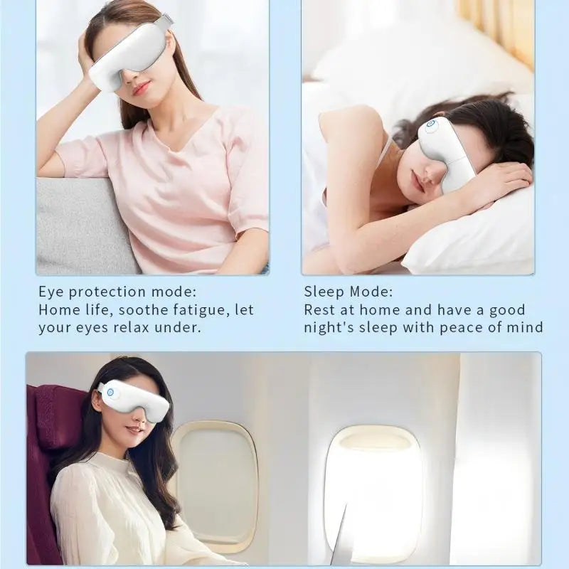 Rechargeable Eye Massager with Air Pressure and Vibration