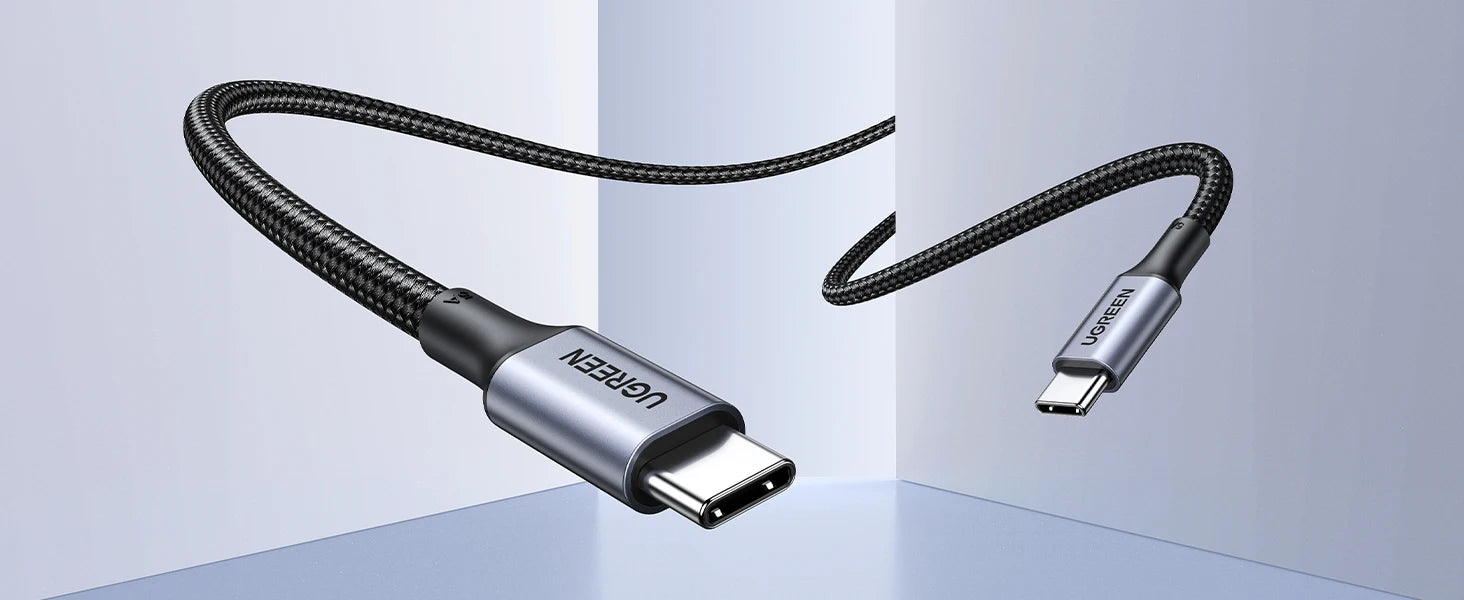 100W USB-C to USB-C Fast Charging and Data Sync Cable - 10