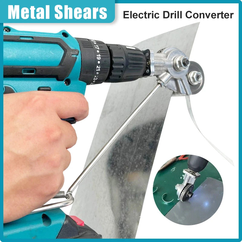 Electric Drill Plate Cutter Attachment Metal Sheet Nibbler Cutter