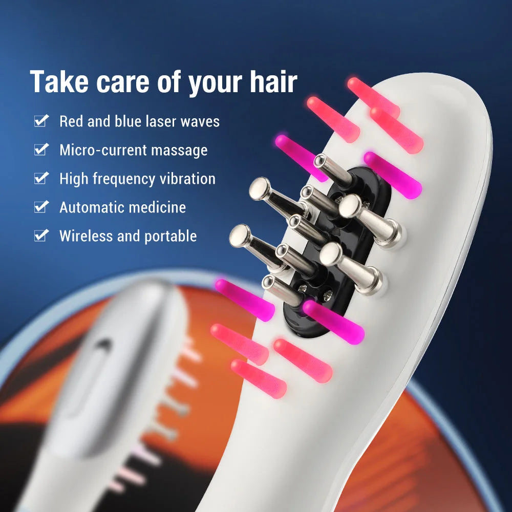 Electric Scalp Massager and Hair Oil Applicator Comb - 2
