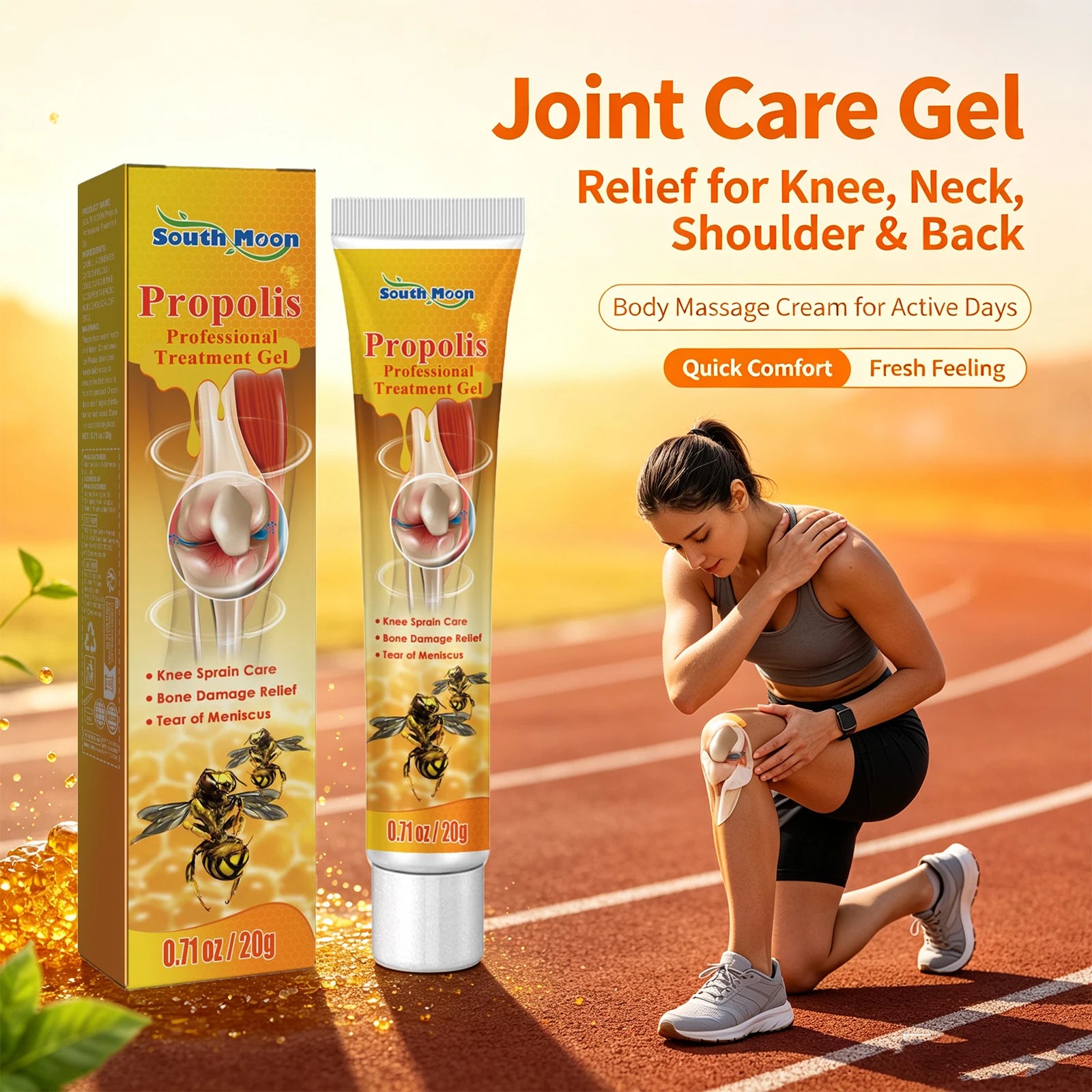 Propolis Cooling Joint and Muscle Relief Massage Gel - 2