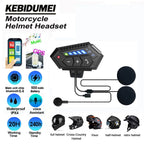 BT12-2x Motorcycle Helmet Bluetooth 5.4 Headset with Voice Assistant
