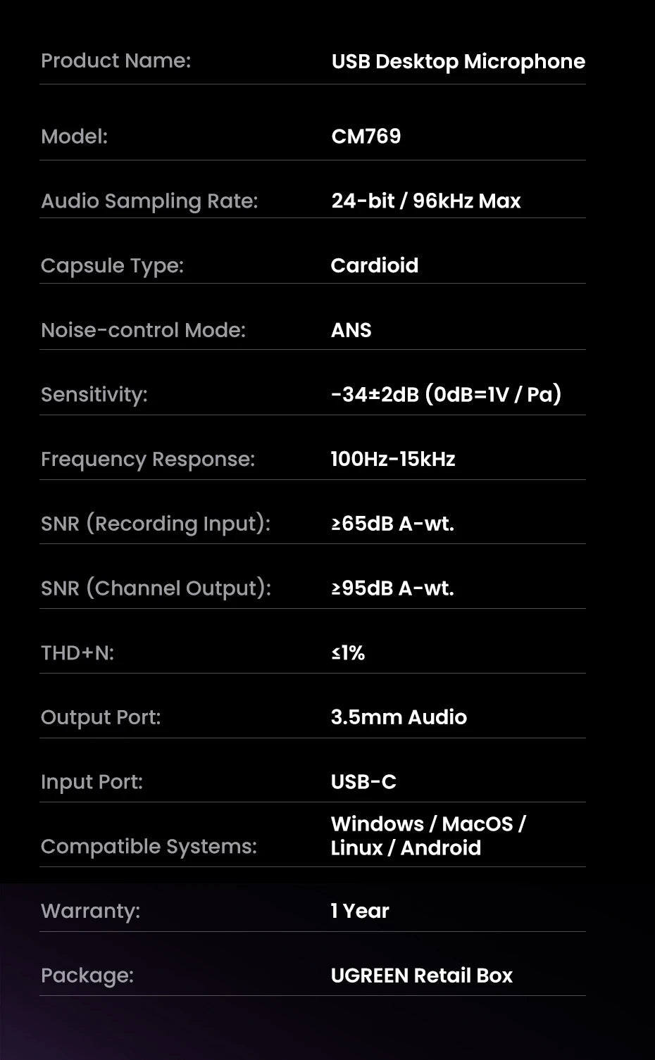 USB Condenser Microphone with RGB for Gaming and Streaming