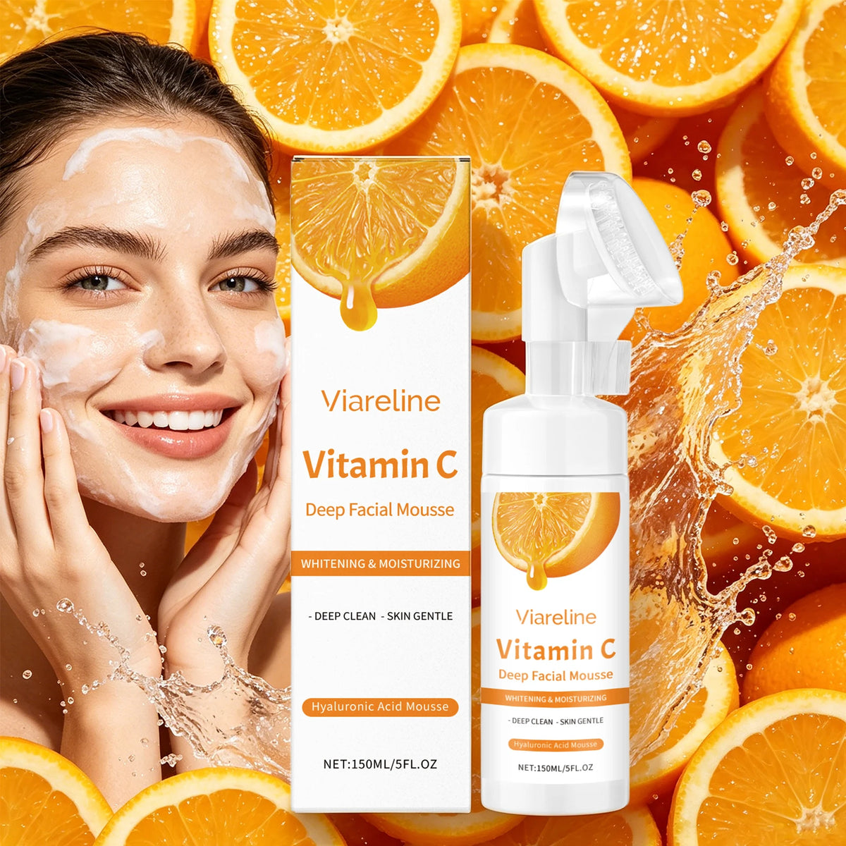 Vitamin C Brightening Facial Cleansing Foam