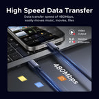 60W USB-C to USB-C Fast Charging and Data Sync Cable