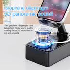 3-in-1 Foldable Phone Stand with Bluetooth Speaker & Power Bank