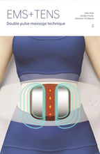 Electric Lumbar Back Stretcher and Waist Massager with Remote