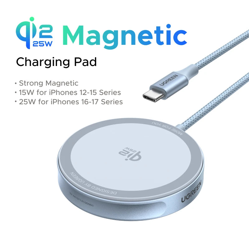 25W Qi2 Magnetic Fast Wireless Charging Pad for iPhone - 20