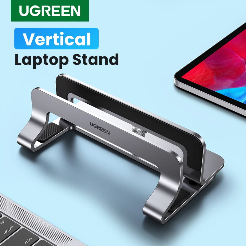 Adjustable Vertical Laptop Stand for Desk Organization